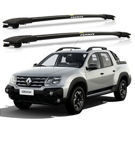 RACK TRAVESSA LARGA EQMAX RENAULT OROCH 2022 2023 2024 2025 - PRETO