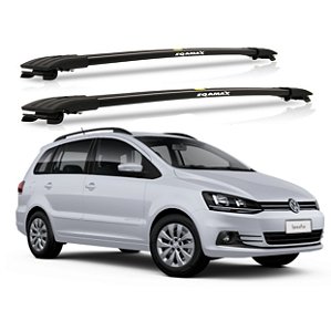 RACK TRAVESSA LARGA EQMAX VW SPACE FOX 2006 2007 2008 2009 2010 2011 2012 2013 2014 2015 2016 2017 2018 2019 - PRETO
