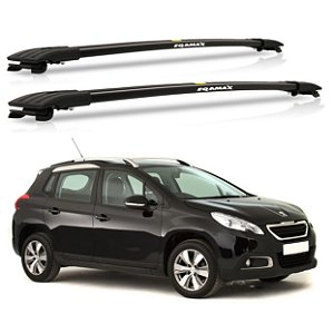 RACK TRAVESSA LARGA EQMAX PEUGEOT 2008 - ANOS 2015 2016 2017 2018 2019 2020 2021 2022 2023 - PRETO
