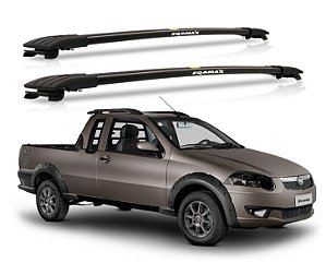 RACK TRAVESSA LARGA EQMAX FIAT STRADA 2015 - PRETO