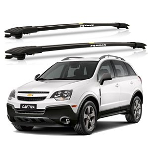 RACK TRAVESSA LARGA EQMAX GM CAPTIVA 2008 2009 2010 2011 2012 2013 2014 2015 2016 2017 - PRETO