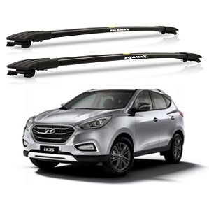 RACK TRAVESSA LARGA EQMAX HYUNDAI IX35 2010 2011 2012 2013 2014 2015 2016 2017 2018 2019 2020 2021 2022 - PRETO