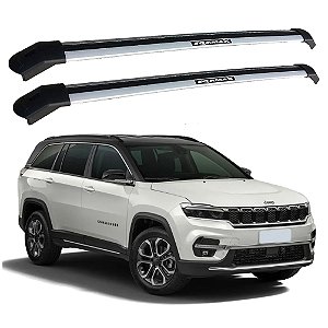 RACK P/ LONGARINAS INTEGRADAS EQMAX DELTA JEEP COMMANDER 2021 2022 2023 2024 2025 - CINZA