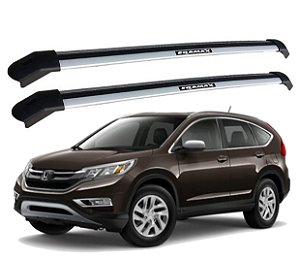 RACK P/ LONGARINAS INTEGRADAS EQMAX DELTA HONDA CR-V 2012 2013 2014 2015 2016 2017 2018 - CINZA