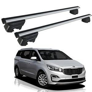 RACK P/ LONGARINAS INTEGRADAS BETA ALUMÍNIO (1,36M) KIA CARNIVAL 2016 / 2019 – CINZA