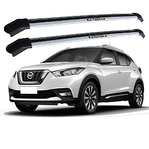 RACK P/ LONGARINAS INTEGRADAS EQMAX DELTA NISSAN KICKS 2018 2019 2020 2021 2022 2023 2024 2025 - CINZA