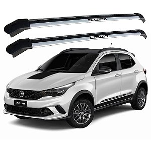RACK P/ LONGARINAS INTEGRADAS EQMAX DELTA FIAT ARGO TREKKING 2020 2021 2022 2023 2024 2025 - CINZA