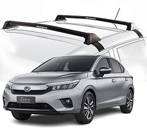 RACK EQMAX NEW WAVE HONDA CITY HATCH 2022 2023 2024 2025 - PRETO