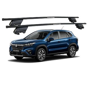 RACK P/ LONGARINAS INTEGRADAS BETA AÇO (1,20M) SUZUKI S-CROSS NOVO 2017 2018 2019 2020 2021 2022 - PRETO
