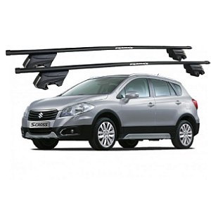 RACK P/ LONGARINAS INTEGRADAS BETA AÇO (1,20M) SUZUKI S-CROSS 2015 2016 - PRETO