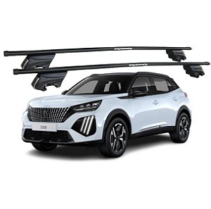 RACK P/ LONGARINAS INTEGRADAS BETA AÇO (1,30M) PEUGEOT 2008 (2024 2025) - PRETO