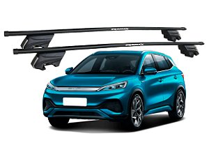 RACK P/ LONGARINAS INTEGRADAS BETA AÇO (1,30M) BYD YUAN PLUS 2023 2024 - PRETO