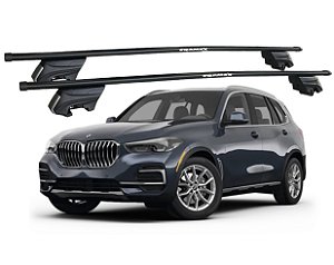 RACK P/ LONGARINAS INTEGRADAS BETA AÇO (1,30M) BMW X5 2021 2022 2023 - PRETO