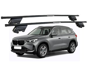 RACK P/ LONGARINAS INTEGRADAS BETA AÇO (1,30M) BMW X1 2021 2022 2023 - PRETO