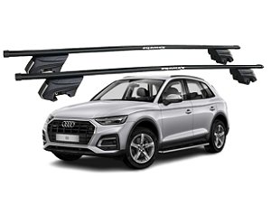 RACK P/ LONGARINAS INTEGRADAS BETA AÇO (1,30M) AUDI Q5 2009 2010 2011 2012 2013 2014 2015 2016 2017 2018 2019 2020 2021 2022 2023 - PRETO