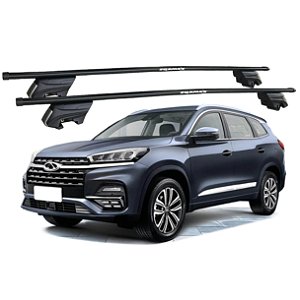 RACK P/ LONGARINAS INTEGRADAS BETA AÇO (1,30M) CAOA / CHERY TIGGO 8 2020 2021 2022 2023 2024 - PRETO