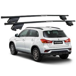 RACK P/ LONGARINAS INTEGRADAS BETA AÇO (1,30M) MITSUBISHI ASX 2011 2012 2013 2014 2015 2016 2017 2018 2019 2020 - PRETO