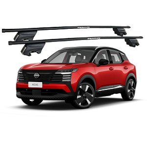 RACK P/ LONGARINAS INTEGRADAS BETA AÇO (1,30M) NISSAN NOVO KICKS 2026 - PRETO