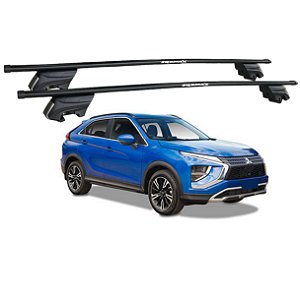 RACK P/ LONGARINAS INTEGRADAS BETA AÇO (1,30M) MITSUBISHI ECLIPSE 2020 2021 2022 2023 - PRETO