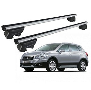 RACK P/ LONGARINAS INTEGRADAS BETA ALUMÍNIO (1,16M) SUZUKI S-CROSS 2015 2016 - CINZA