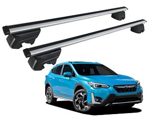 RACK P/ LONGARINAS INTEGRADAS BETA ALUMÍNIO (1,16M) SUBARU NEW XV 2021 2022 2023 - CINZA