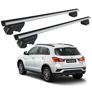 RACK P/ LONGARINAS INTEGRADAS BETA ALUMÍNIO (1,26M) MITSUBISHI ASX 2011 2012 2013 2014 2015 2016 2017 2018 2019 2020 - CINZA