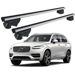RACK P/ LONGARINAS INTEGRADAS BETA ALUMÍNIO (1,26M) VOLVO XC90 2018 2019 2020 2021 2022 2023 - CINZA