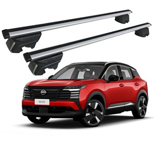 RACK P/ LONGARINAS INTEGRADAS BETA ALUMÍNIO (1,26M) NISSAN NOVO KICKS 2026 - CINZA