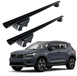 RACK P/ LONGARINAS INTEGRADAS BETA ALUMÍNIO (1,26M) VOLVO XC40 2018 2019 2020 2021 2022 2023 - PRETO