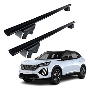 RACK P/ LONGARINAS INTEGRADAS BETA ALUMÍNIO (1,26M) PEUGEOT 2008 (2024 2025) - PRETO