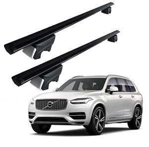 RACK P/ LONGARINAS INTEGRADAS BETA ALUMÍNIO (1,26M) VOLVO XC90 2018 2019 2020 2021 2022 2023 - PRETO