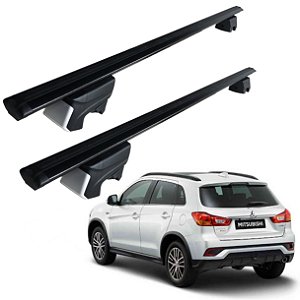RACK P/ LONGARINAS INTEGRADAS BETA ALUMÍNIO (1,26M) MITSUBISHI ASX 2011 2012 2013 2014 2015 2016 2017 2018 2019 2020 - PRETO