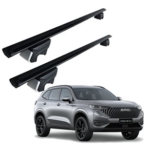 RACK P/ LONGARINAS INTEGRADAS BETA ALUMÍNIO (1,26M) GWM HAVAL H6 2023 - PRETO