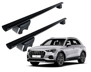 RACK P/ LONGARINAS INTEGRADAS BETA ALUMÍNIO (1,26M) AUDI Q3 2013 2014 2015 2016 2017 2018 2019 2020 2021 2022 2023 - PRETO