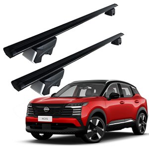 RACK P/ LONGARINAS INTEGRADAS BETA ALUMÍNIO (1,26M) NISSAN NOVO KICKS 2026 - PRETO