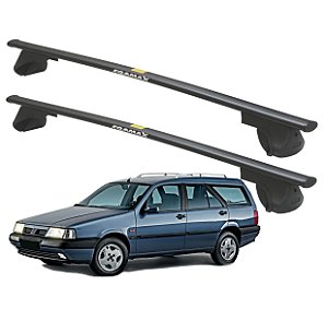 RACK P/ LONGARINAS ALPHA AÇO 01 (1,10M) FIAT TEMPRA WAGON 1995 1996 1997 - PRETO