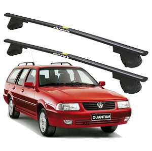 RACK P/ LONGARINAS ALPHA AÇO 01 (1,10M) VW QUANTUM 1991 1992 1993 1994 1995 1996 1997 1998 1999 2000 2001 2002 - PRETO