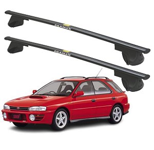 RACK P/ LONGARINAS ALPHA AÇO 01 (1,10M) SUBARU IMPREZA 1993 1994 1995 1996 1997 1998 1999 2000 - PRETO