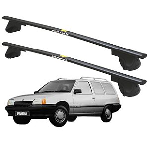 RACK P/ LONGARINAS ALPHA AÇO 01 (1,10M) GM IPANEMA WAGON 1989 1990 1991 1992 1993 1994 1995 1996 1997 1998 - PRETO
