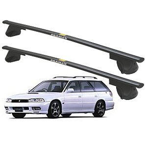RACK P/ LONGARINAS ALPHA AÇO 01 (1,10M) SUBARU LEGACY 1989 1990 1991 1992 1993 1994 1995 1996 1997 1998 1999 2000 2001 2002 - PRETO