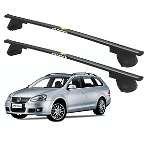RACK P/ LONGARINAS ALPHA AÇO 02 (1,20M) VW JETTA VARIANT 2008 2009 2010 2011 2012 2013 2014 - PRETO