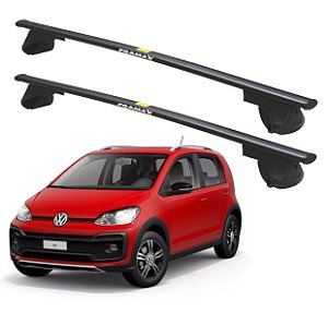 RACK P/ LONGARINAS ALPHA AÇO 02 (1,20M) VW UP XTREME 2019 2020 2021 - PRETO