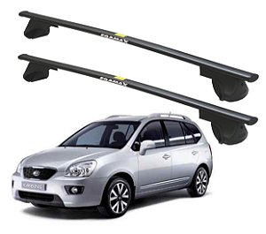 RACK P/ LONGARINAS ALPHA AÇO 02 (1,20M) KIA CARENS 2002 2003 2004 2005 2006 2007 2008 2009 2010 2011 2012 2013 - PRETO