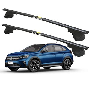 RACK P/ LONGARINAS ALPHA AÇO 02 (1,20M) VW NIVUS 2020 2021 2022 2023 2024 2025 - PRETO