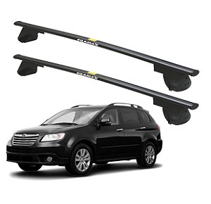 RACK P / LONGARINAS ALPHA AÇO 03 (1,30M) SUBARU TRIBECA 2008 2009 2010 2011 - PRETO