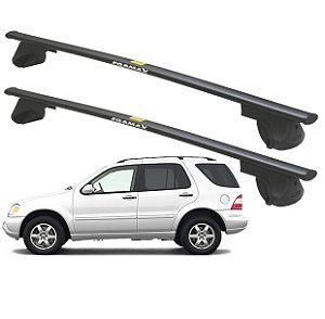 RACK P/ LONGARINAS ALPHA AÇO 03 (1,30M) MERCEDES BENZ ML 320 2008 / 2009 - PRETO