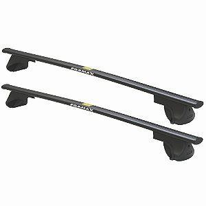 RACK P / LONGARINAS ALPHA AÇO 03 (1,30M) MITSUBISHI PAJERO 1991 1992 1993 1994 1995 1996 1997 1998 1999 2000 - PRETO