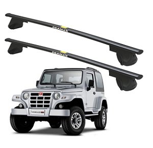 RACK P/ LONGARINAS ALPHA AÇO 03 (1,30M) TROLLER 2000 2001 2002 2003 2004 2005 2006 2007 2008 2009 2010 2011 2012 2013 - PRETO