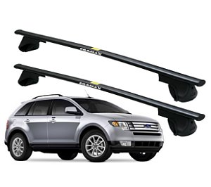RACK P / LONGARINAS ALPHA AÇO 03 (1,30M) FORD EDGE 2009 2010 2011 2012 2013 2014 - PRETO