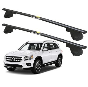 RACK P/ LONGARINAS ALPHA AÇO 04 (1,40M) MERCEDES BENZ GLB 2021 / 2022 - PRETO